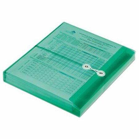 MADE-TO-STICK 753001 11.62 in. Poly String-Tie Side Loading Expansion Envelope  Green MA3205506